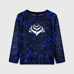 Детский лонгслив 3D Warframe blue energy