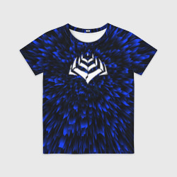 Детская футболка 3D Warframe blue energy