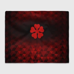 Плед 3D Black Clover red poly