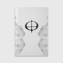 Обложка для паспорта матовая кожа Ozzy Osbourne white poly