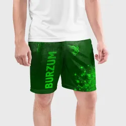 Мужские шорты спортивные Burzum - green gradient вертикально - фото 2
