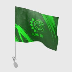 Флаг для автомобиля Blink 182 - green gradient