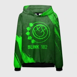Мужская толстовка 3D Blink 182 - green gradient