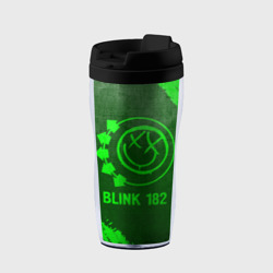 Термокружка-непроливайка Blink 182 - green gradient