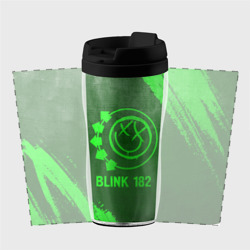 Термокружка-непроливайка Blink 182 - green gradient - фото 2