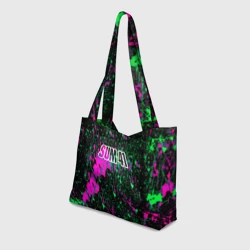 Пляжная сумка 3D Sum 41 неоновые краски - фото 2