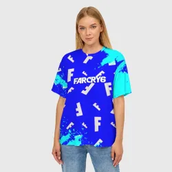 Женская футболка oversize 3D Farcry 6 pattern - фото 2