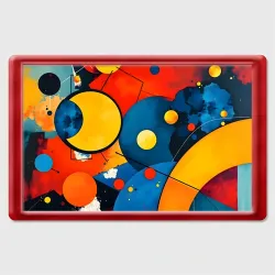 Магнит 45*70 Динамичный красочный паттерн