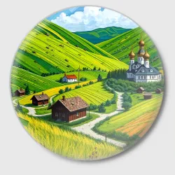 Значок Русская душа и поле