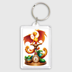 Брелок прямоугольный 35*50 Весы в тени дракона