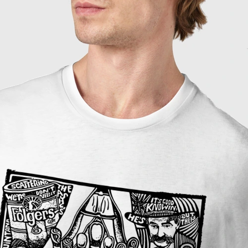 Мужская футболка хлопок с принтом The dude all, фото #4