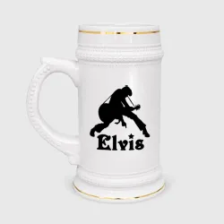 Кружка пивная Elvis with guitar 