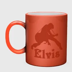 Кружка хамелеон Elvis with guitar  - фото 2