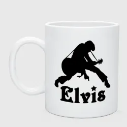 Кружка керамическая Elvis with guitar 