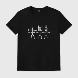 Мужская футболка хлопок Depeche Mode - Black celebration exciter tour