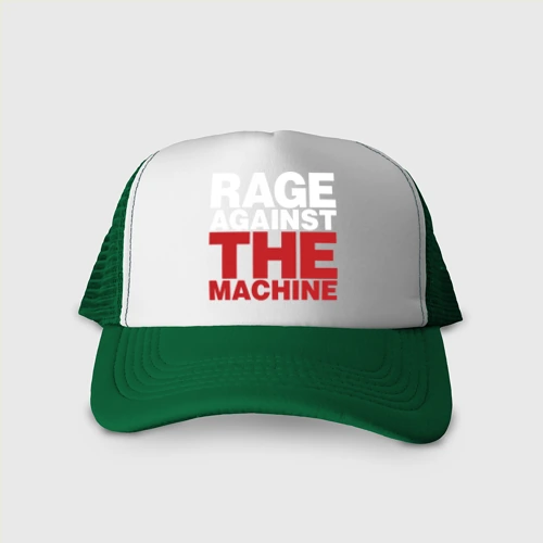 Кепка тракер с сеткой Rage against the machine title 