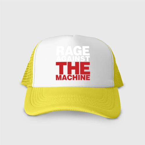 Кепка тракер с сеткой Rage against the machine title 