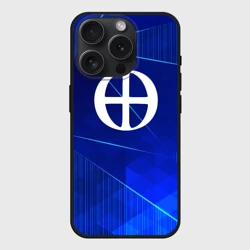 Чехол силиконовый для Apple iPhone 15 Pro Мax матовый Blue Exorcist blue poly