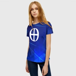 Женская футболка 3D Blue Exorcist blue poly - фото 2