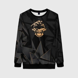 Женский свитшот 3D Goblin Slayer golden poly