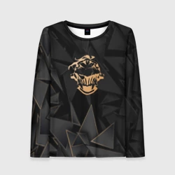 Женский лонгслив 3D Goblin Slayer golden poly