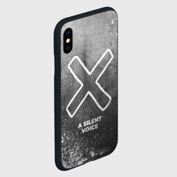 Чехол для iPhone XS Max матовый A Silent Voice - grey gradient - фото 2