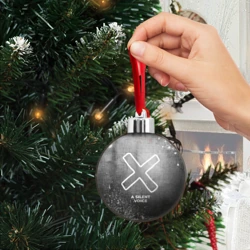 Ёлочный шар A Silent Voice - grey gradient - фото 2