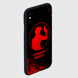Чехол для iPhone XS Max матовый Cowboy Bebop - red gradient - фото 2