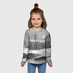 Детский лонгслив 3D Sally Face - grey gradient посередине - фото 2