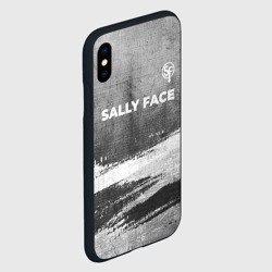 Чехол для iPhone XS Max матовый Sally Face - grey gradient посередине - фото 2