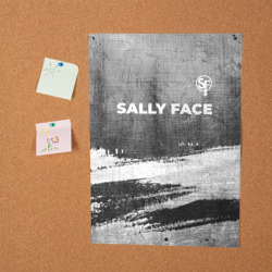 Постер Sally Face - grey gradient посередине - фото 2
