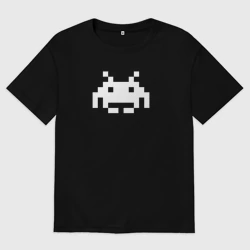 Мужская футболка хлопок Oversize Space invader