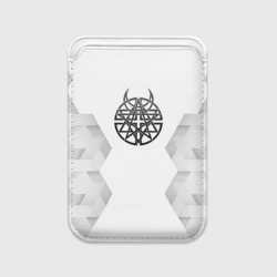 Картхолдер Magsafe магнитный Disturbed white poly