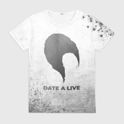 Женская футболка 3D Date A Live - white gradient