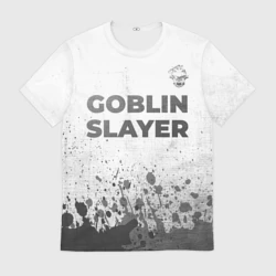 Мужская футболка 3D Goblin Slayer - white gradient посередине