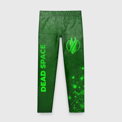 Детские леггинсы 3D Dead Space - green gradient вертикально