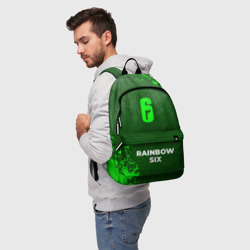Рюкзак 3D Rainbow Six - green gradient по-центру - фото 2