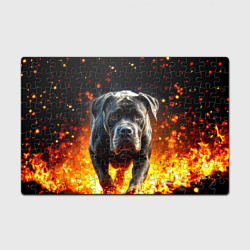 Головоломка Пазл магнитный 126 элементов Кане-корсо в огне