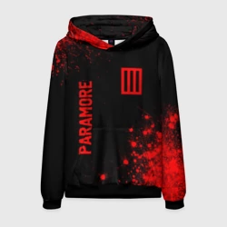 Мужская толстовка 3D Paramore - red gradient вертикально