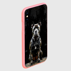 Чехол для iPhone XS Max матовый Кане-корсо на черном - фото 2