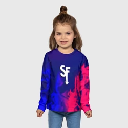 Детский лонгслив 3D Sally face neon flame - фото 2