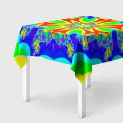 Скатерть 3D Неоновая психоделика узор