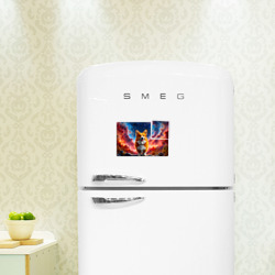 Магнитный плакат 3Х2 Корги и космическое небо - фото 2