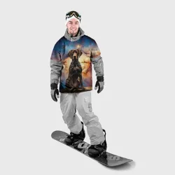 Накидка на куртку 3D Курцхаар и космос