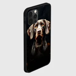 Чехол для iPhone 12 Pro Max Курцхаар на черном - фото 2