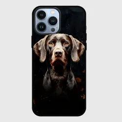 Чехол для iPhone 13 Pro Max Курцхаар на черном