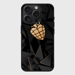 Чехол силиконовый для Apple iPhone 15 Pro матовый Green Day golden poly