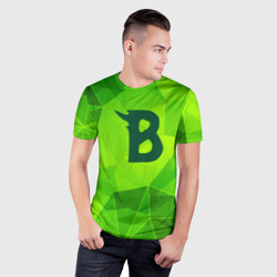 Мужская футболка 3D Slim Beastars green poly - фото 2