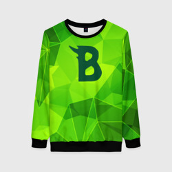 Женский свитшот 3D Beastars green poly