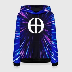 Женская толстовка 3D Blue Exorcist neon energy